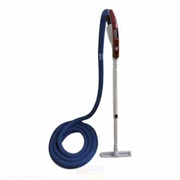 Retraflex SoftTouch Luxus-slange med stofftrekk, teleskoprør og gulvmunnstykke. Passer til standard sugekontakter. Ekstra lett og fleksibel slange for alle sentralstøvsugere