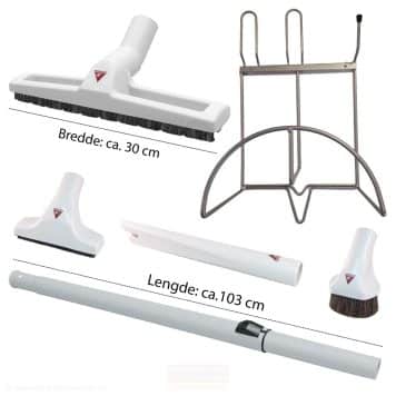 Børstesett komplett med teleskoprør