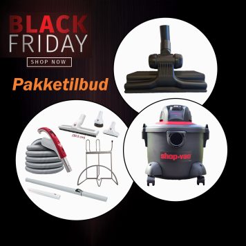Black Week Pakketilbud: Slangesett, ekstra munnstykke og Garasjestøvsuger